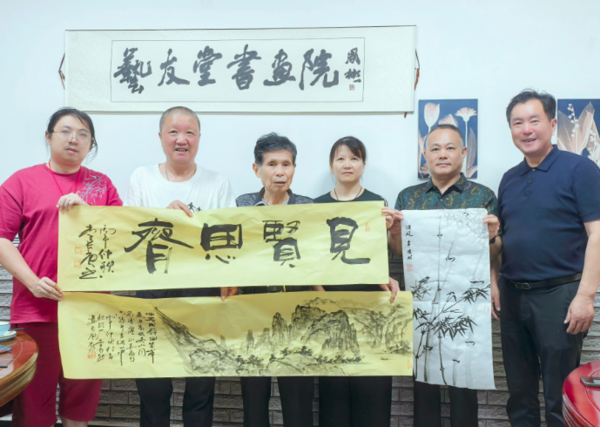 合肥艺友堂书画院举办迎国庆书画名家雅集