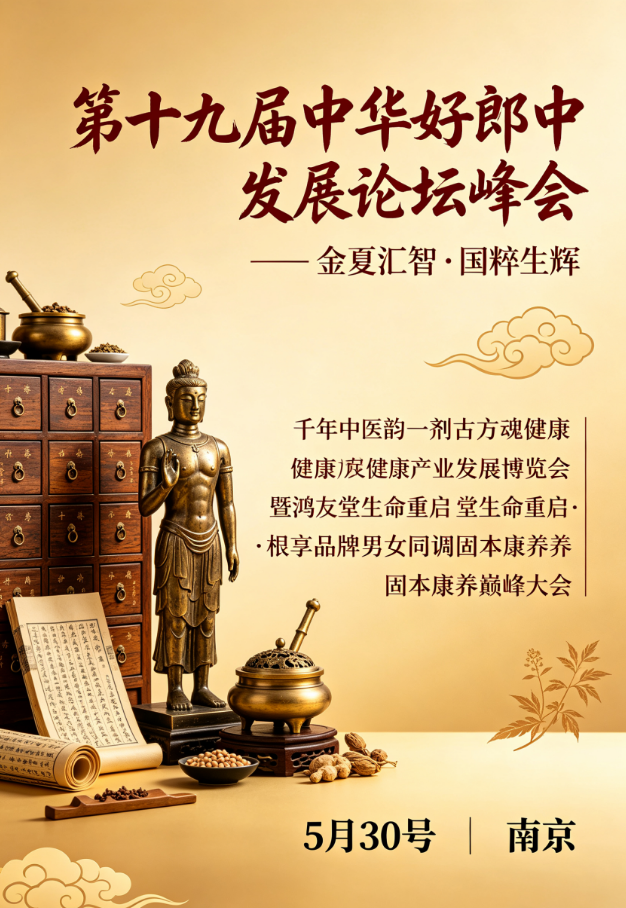 邀请函：第十九届中华好郎中发展论坛峰会5月30号在南京启幕！