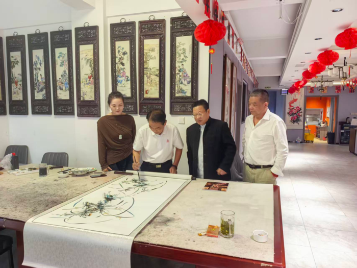 翰墨传薪 艺聚知音｜侯鸿钧、柏华明一行莅临中国国际书画院安徽分院开展书画交流